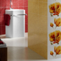 burkol�lap, f�rd�szoba, csempe, wellness, 